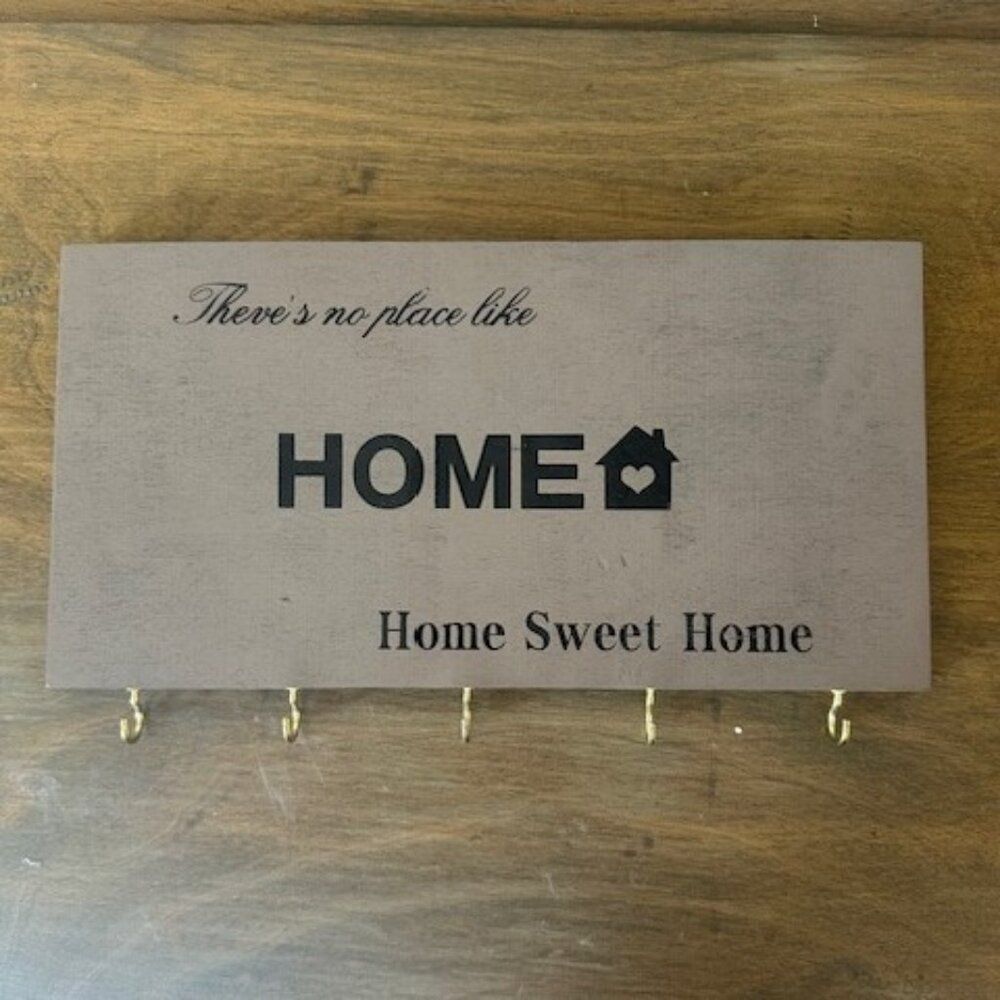 Home Sign with Key Holder 8401 new